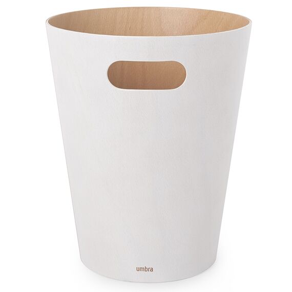 Корзина для мусора Woodrow кремовая-дерево, Umbra, изображение 3