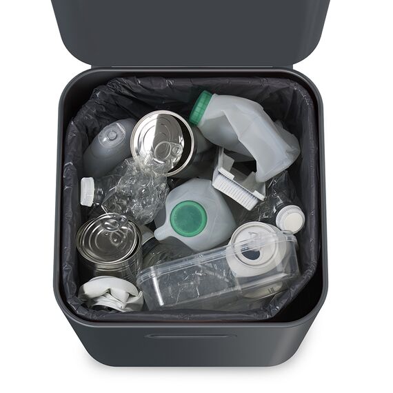 Контейнер для мусора с двумя баками Totem Compact 40 л графит, Joseph Joseph, изображение 11