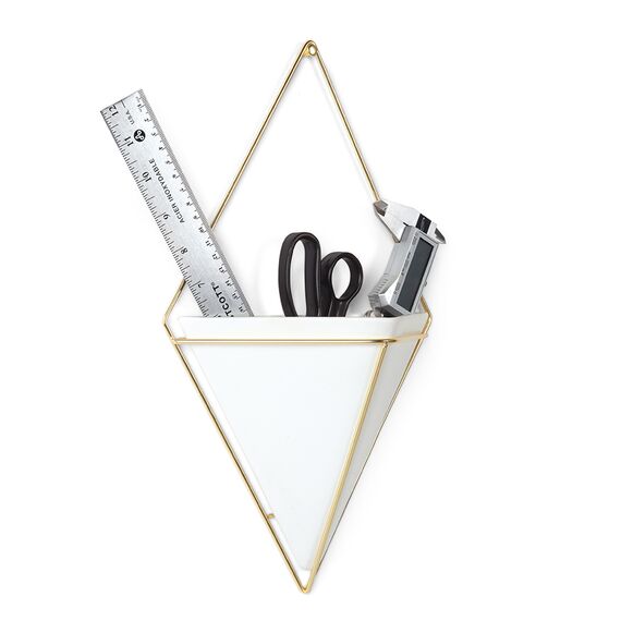 Декор для стен Trigg большой белый-латунь, Umbra, изображение 5