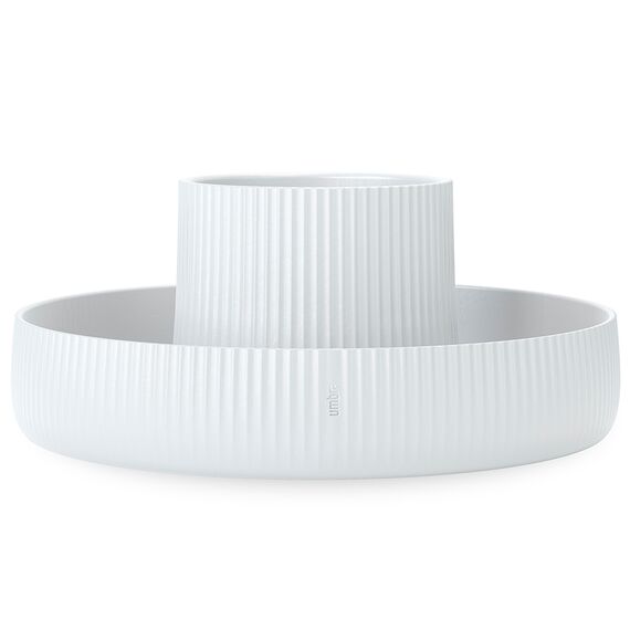 Кашпо Fountain белое, Umbra, изображение 4