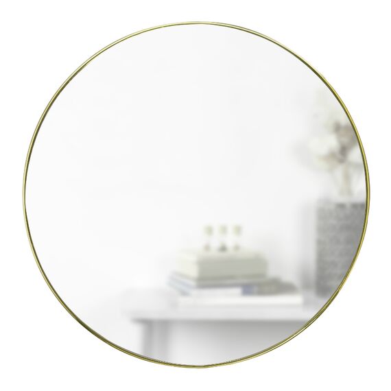 Зеркало настенное HUBBA D86 см латунь, Umbra