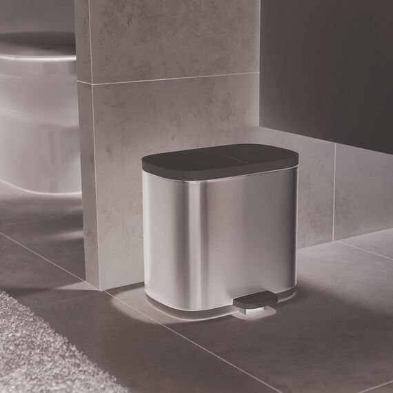 Контейнер для мусора Split™ для ванной комнаты нержавеющая сталь, Joseph Joseph, изображение 6