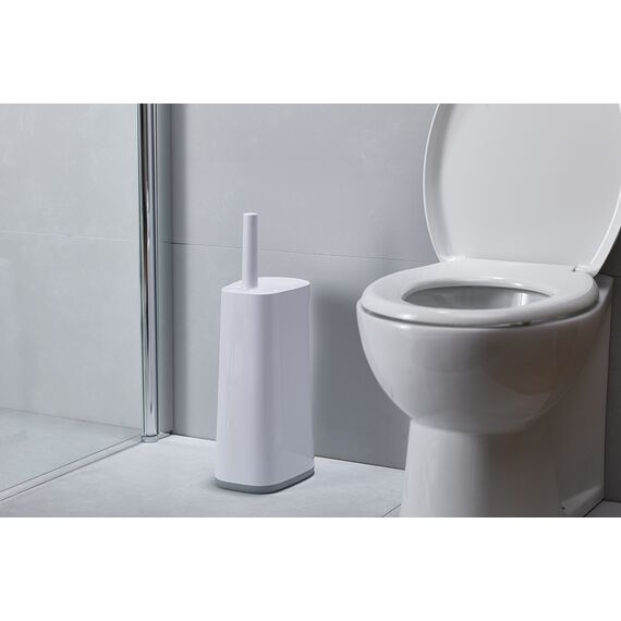 Ёршик для унитаза с большим отсеком для хранения Flex Plus бело-серый, Joseph Joseph, изображение 3