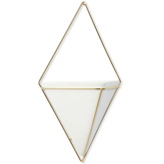 Декор для стен Trigg большой белый-латунь, Umbra