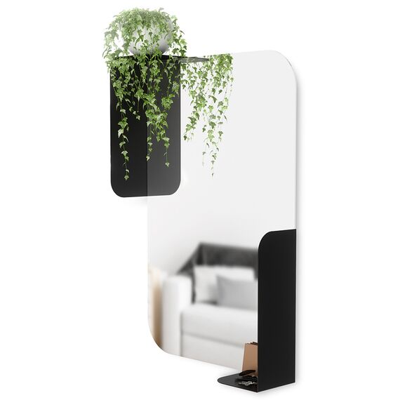 Зеркало Alcove 52 x 13 x 77 черный, Umbra, изображение 5