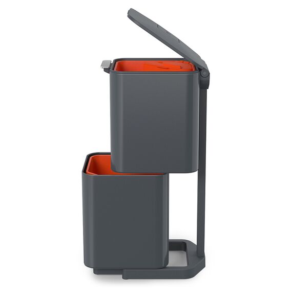 Контейнер для мусора с двумя баками Totem Compact 40 л графит, Joseph Joseph, изображение 17