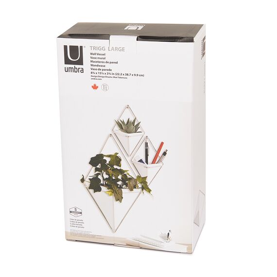 Декор для стен Trigg большой белый-латунь, Umbra, изображение 9