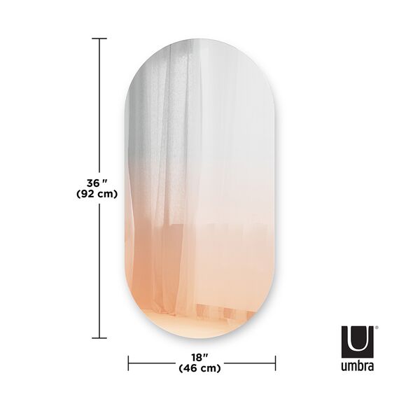 Зеркало настенное Misto 92 x 46 см медь, Umbra, изображение 8