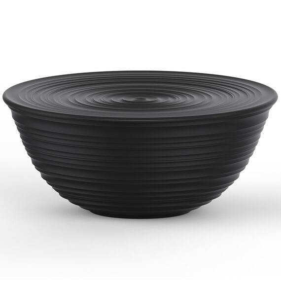 Миска с крышкой Tierra, 30 см, черная, Guzzini