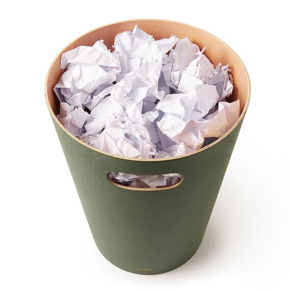 Корзина для мусора Woodrow зелёная, Umbra, изображение 4