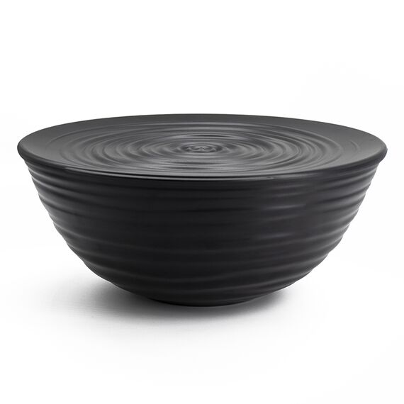 Миска с крышкой Tierra, 25 см, черная, Guzzini