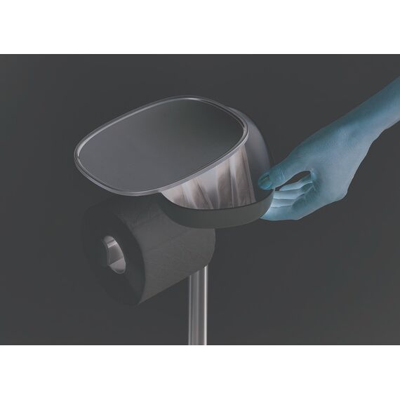 Набор держатель для туалетной бумаги с подносом EasyStore + ёршик для унитаза Flex™, Joseph Joseph, изображение 6