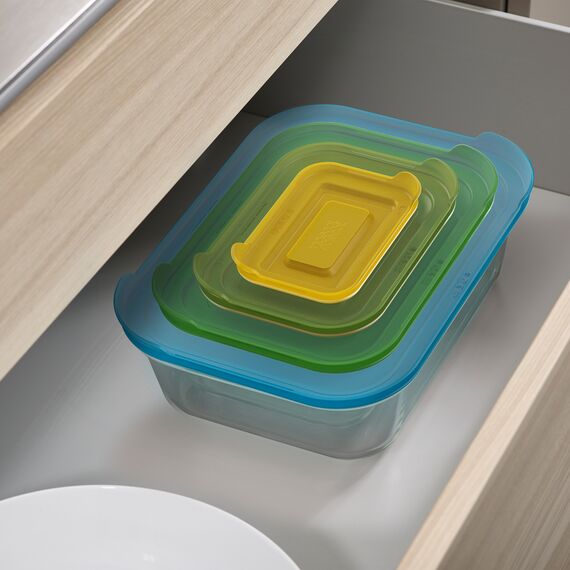 Набор из 4 контейнеров Nest стеклянный, Joseph Joseph, изображение 8