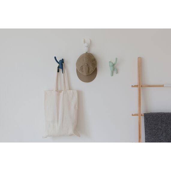 Вешалки-крючки Buddy 3 шт. разноцветные мятные, Umbra, изображение 4