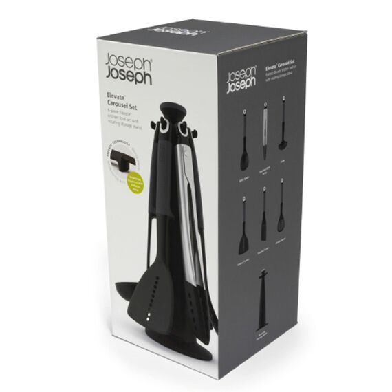 Набор из 6 кухонных инструментов Elevate с щипцами на подставке серый, Joseph Joseph, изображение 11