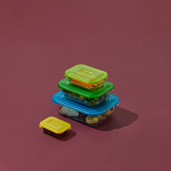 Набор из 4 контейнеров Nest стеклянный, Joseph Joseph, изображение 3