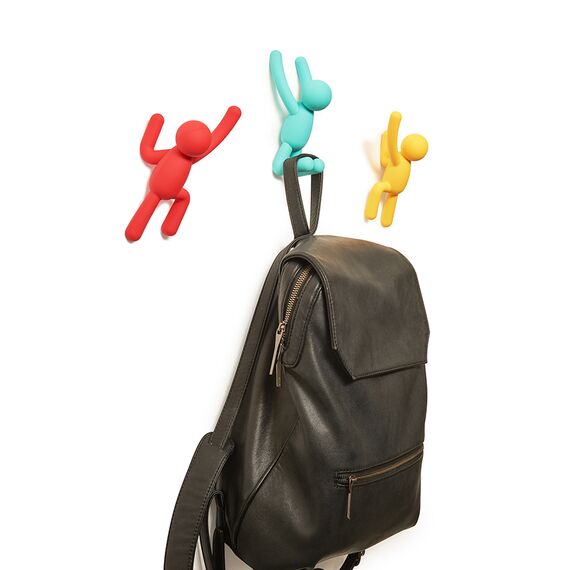 Вешалки-крючки Buddy 3 шт. разноцветные яркие, Umbra, изображение 5