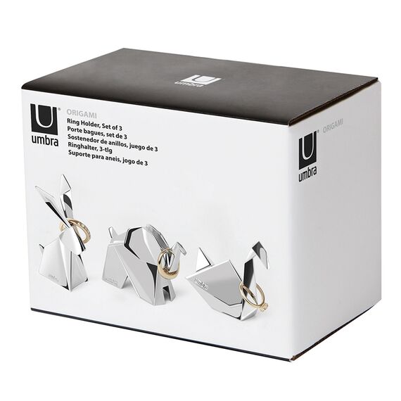Подставки для колец Origami 3 шт. хром, Umbra, изображение 6
