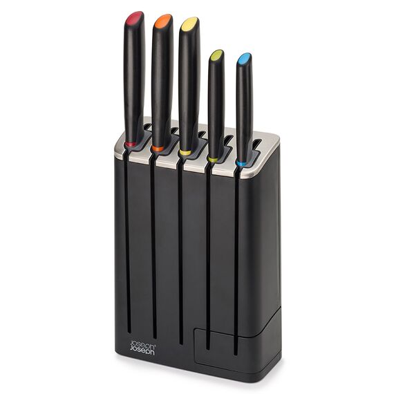 Набор из 5 ножей Elevate Knives в подставке с ножеточкой, Joseph Joseph