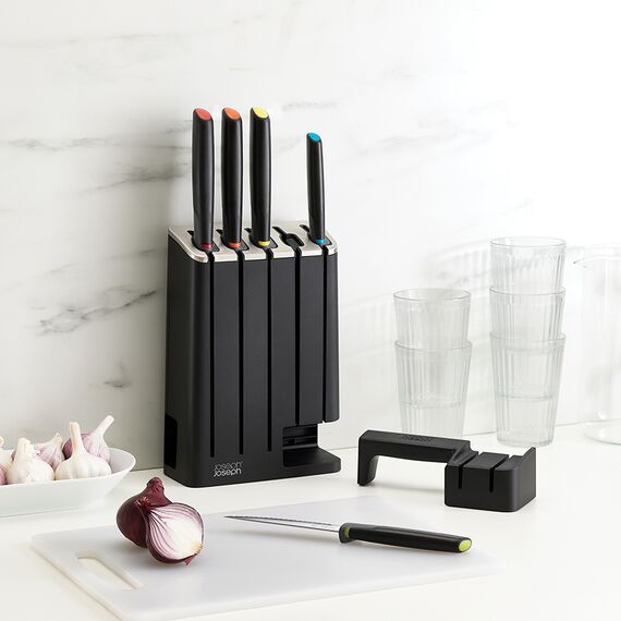 Набор из 5 ножей Elevate Knives в подставке с ножеточкой, Joseph Joseph, изображение 4