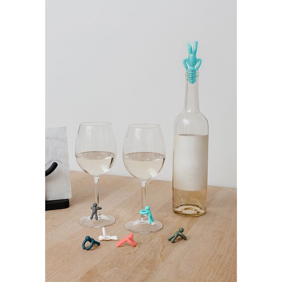 Пробка для бутылки и маркеры для бокалов Drinking buddy, Umbra, изображение 4