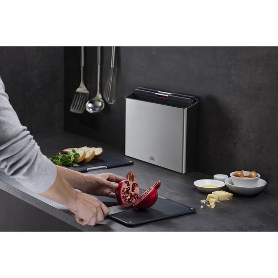 Набор разделочных досок Folio Steel нержавеющая сталь, Joseph Joseph, изображение 2