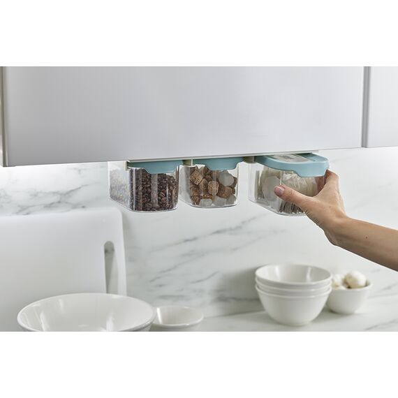 Набор из 3 подвесных контейнеров для хранения CupboardStore 900 мл светлый опал, Joseph Joseph, изображение 10