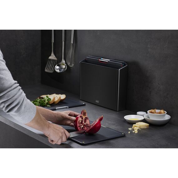 Набор разделочных досок Folio Steel черный, Joseph Joseph, изображение 7