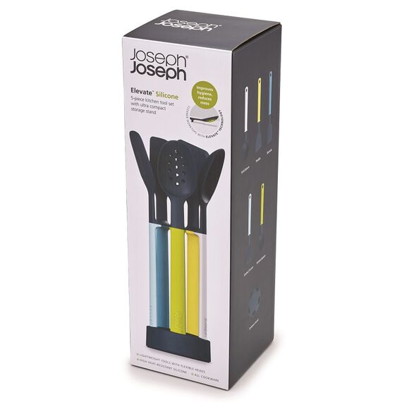 Набор силиконовых кухонных инструментов Elevate™ Оpal на подставке, Joseph Joseph, изображение 7