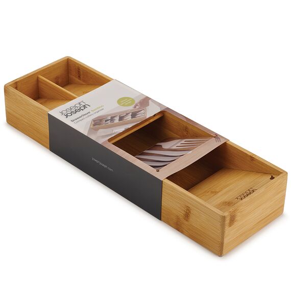 Органайзер для столовых приборов DrawerStore Bamboo деревянный, Joseph Joseph, изображение 9