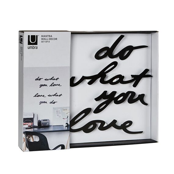 Надпись декоративная Do what you love настенная черная, Umbra, изображение 7