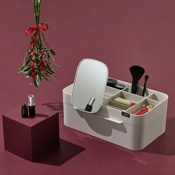 Органайзер для косметики с выдвижным отсеком и съемным зеркалом Viva Large, Joseph Joseph, изображение 17