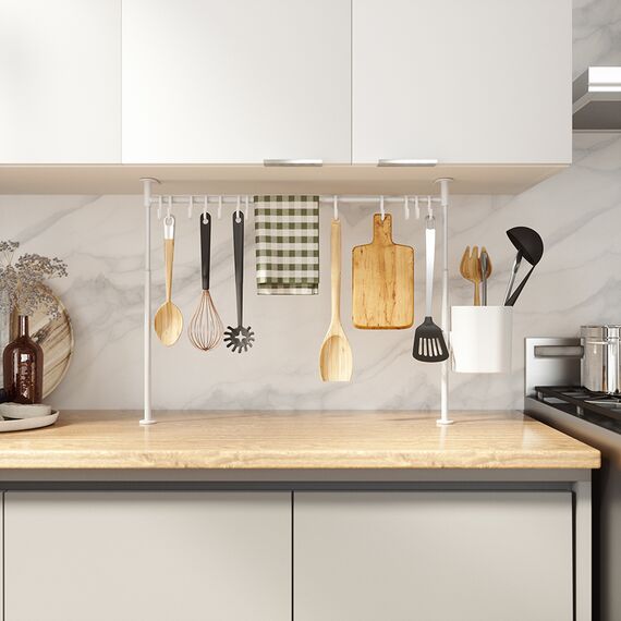 Органайзер кухонный Anywhere, 20 крючков, белый, Umbra, изображение 4