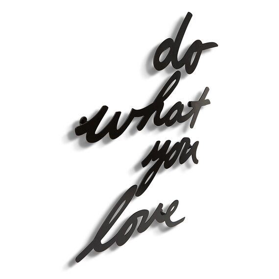 Надпись декоративная Do what you love настенная черная, Umbra, изображение 4