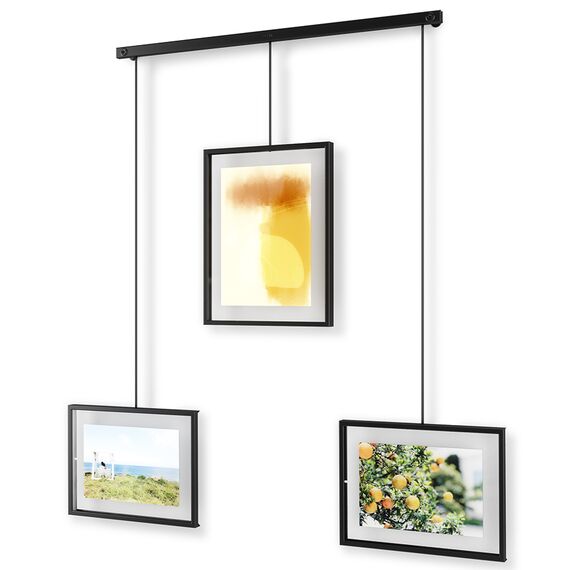 Панно для фотографий Exhibit, 3 рамки, черное, Umbra, изображение 4