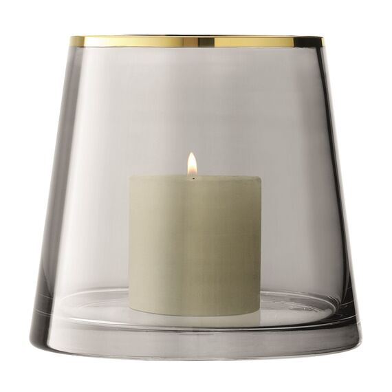 Подсвечник Sorbet, 16 см, серый, LSA International