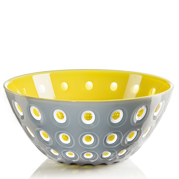 Салатник Le Murrine, 25 см, акрил, желто-серый, Guzzini