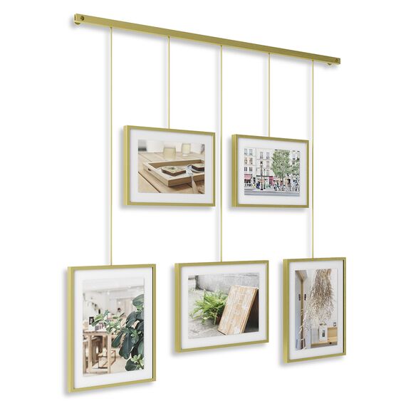 Панно для фотографий Exhibit матовая латунь, Umbra, изображение 3