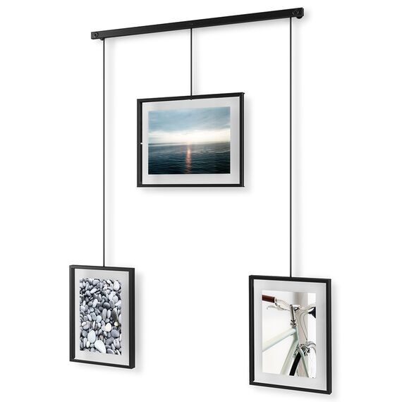 Панно для фотографий Exhibit, 3 рамки, черное, Umbra, изображение 6