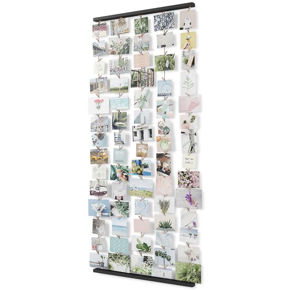 Панно с зажимами для 80 фотографий Hangit черное, Umbra