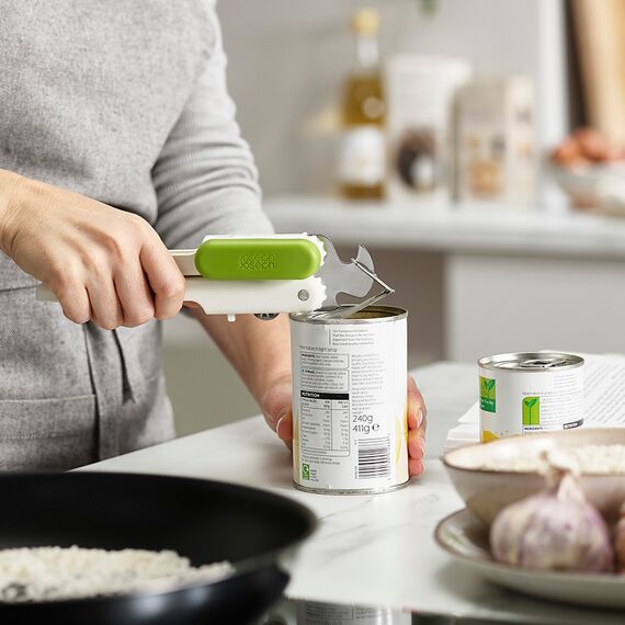 Открывалка 3-в-1 Pivot бело-зеленая, Joseph Joseph, изображение 5