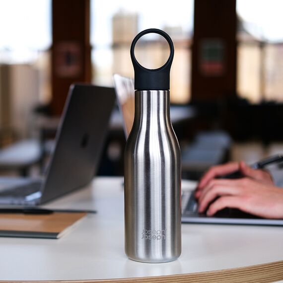 Термобутылка Loop, 500 мл, антрацит, Joseph Joseph, изображение 6