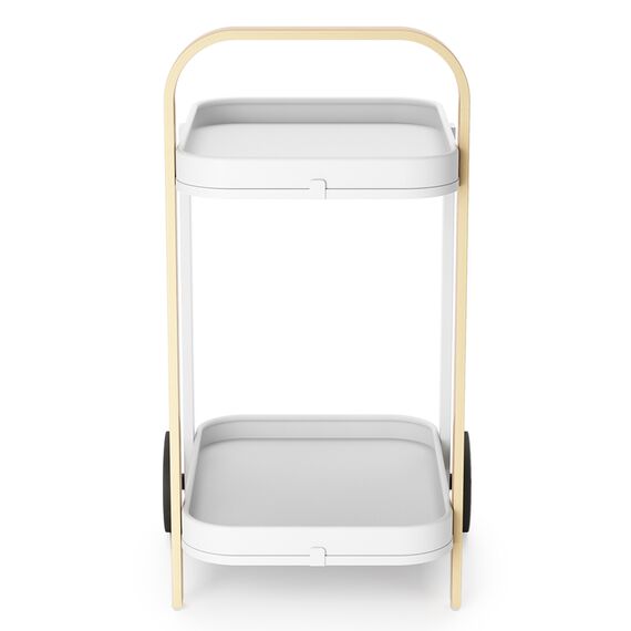 Столик передвижной Bellwood, 53х44х80, белый-дерево, LSA International, изображение 5