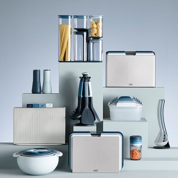 Терка спиралайзер с тремя лезвиями и контейнером для хранения Spiro Sky, Joseph Joseph, изображение 14