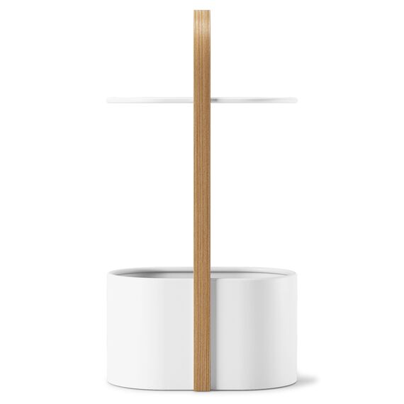 Приставной столик с отсеком для хранения Bellwood белый-натуральное дерево, Umbra, изображение 4