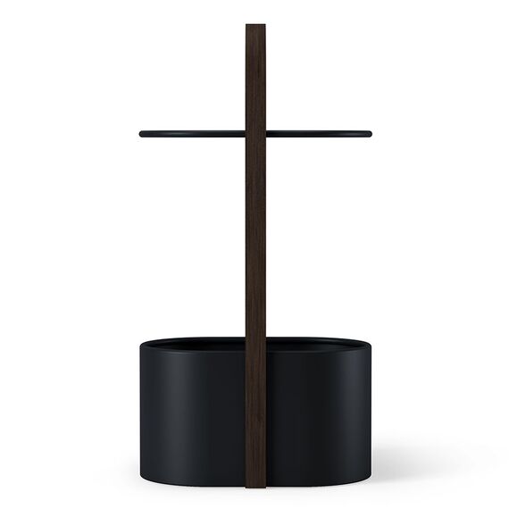 Приставной столик с отсеком для хранения Hub чёрный-орех, Umbra, изображение 5