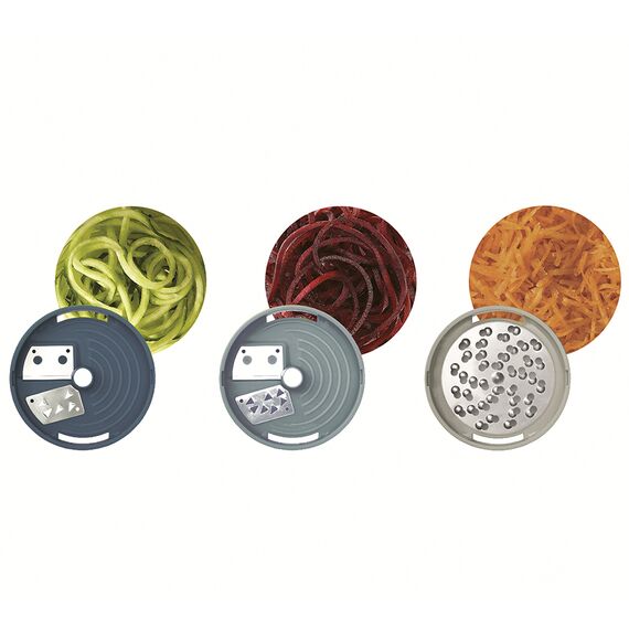 Терка спиралайзер с тремя лезвиями и контейнером для хранения Spiro Sky, Joseph Joseph, изображение 2