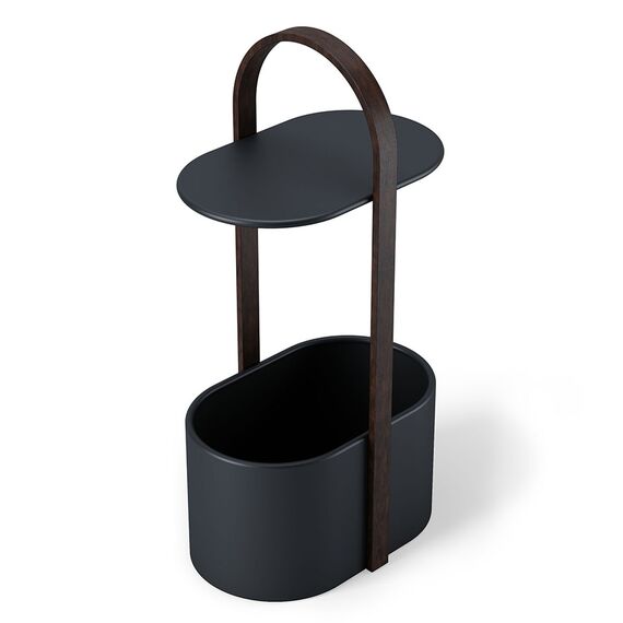 Приставной столик с отсеком для хранения Hub чёрный-орех, Umbra, изображение 6