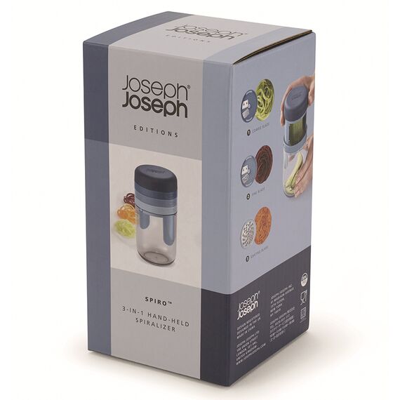 Терка спиралайзер с тремя лезвиями и контейнером для хранения Spiro Sky, Joseph Joseph, изображение 15