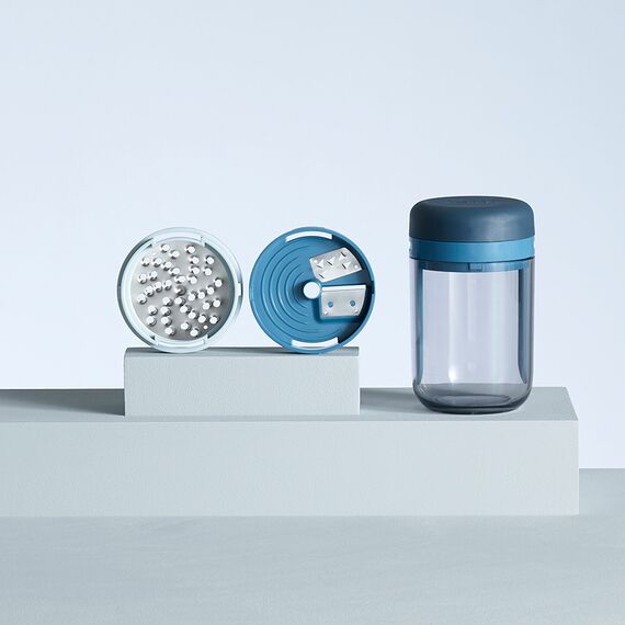 Терка спиралайзер с тремя лезвиями и контейнером для хранения Spiro Sky, Joseph Joseph, изображение 10